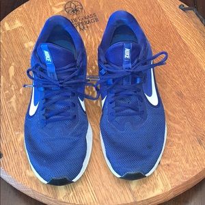 Blue Nikes size 10.5
